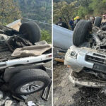 मसूरी-देहरादून रोड पर चूनाखाल के पास एक वाहन गहरी खाई में गिरा, पांच लोगों की मौत, एक घायल