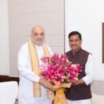 केंद्रीय गृह मंत्री अमित शाह से केंद्रीय राज्यमंत्री तोखन साहू ने की मुलाकात